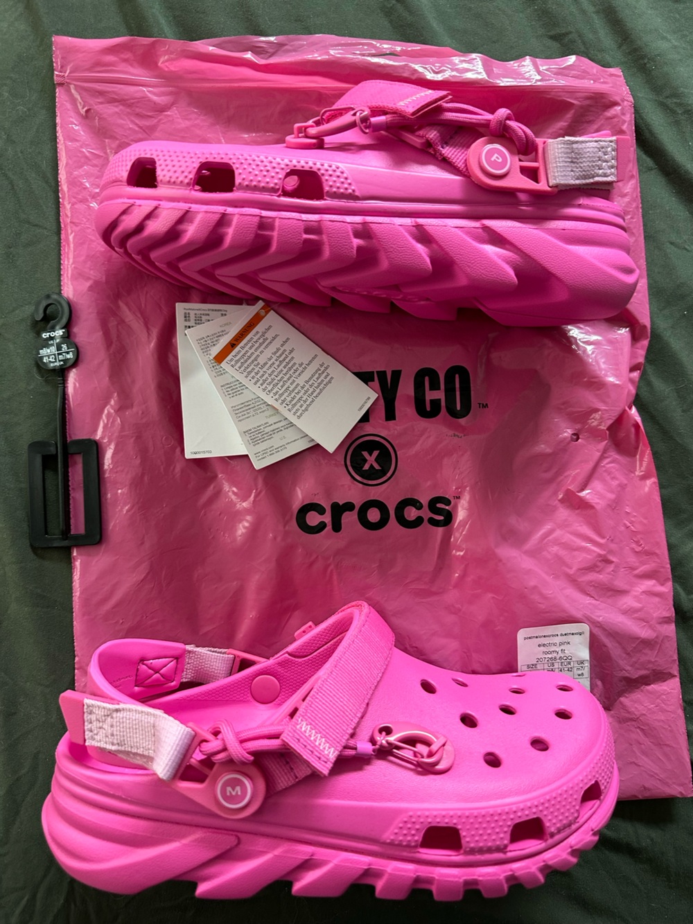 Post Malone Pink Crocs M8/W10 NWT